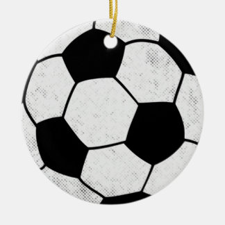 Old School Soccer Pitch Aesthetic Graphic Style Keramisch Ornament