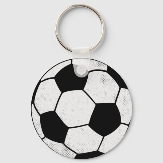 Old School Soccer Pitch Aesthetic Graphic Style Sleutelhanger (Voorkant)