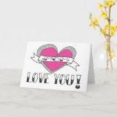 Old School Tattoo Mother's Day Card Kaart (Gele Bloem)