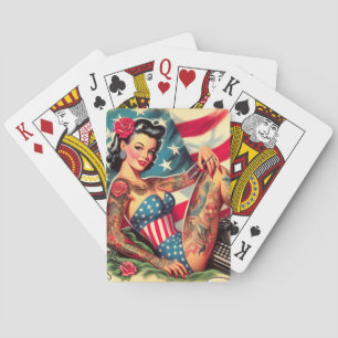  Old School Tattoo Pin Up Pokerkaarten