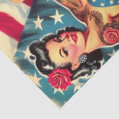 Old School Tattoo Pin Up Tissuepapier (Detail)