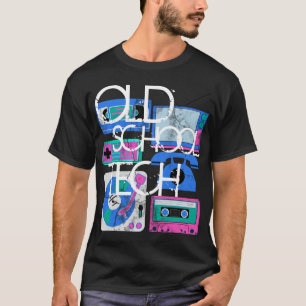 Old School Tech, Black 80s T-Shirts