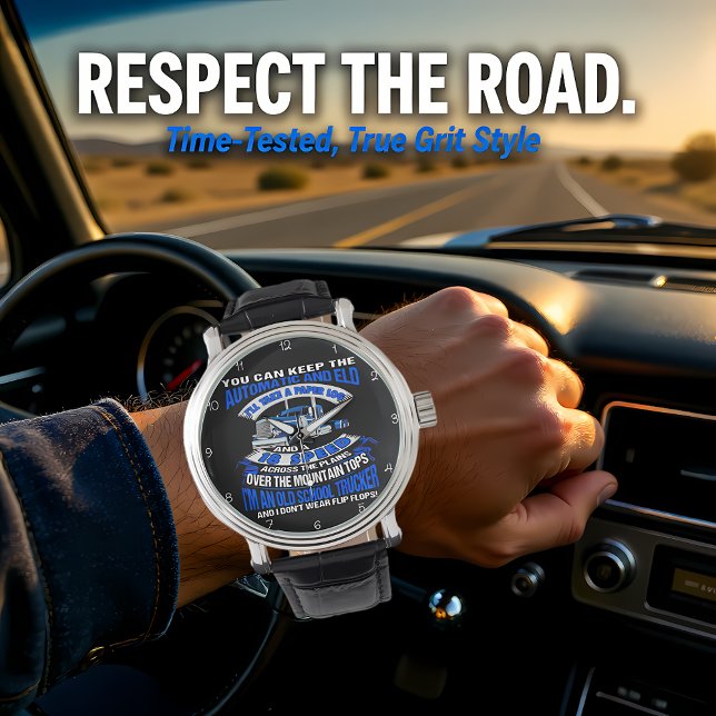 Old School Trucker: No Flip-Flops! Horloge (Creator heeft geüpload)
