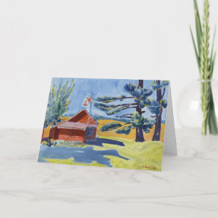 Old Schoolhouse, Ryders   George Luks Kaart