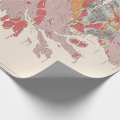 Old Scotland Geology Map (1881) Cadeaupapier (Hoek)
