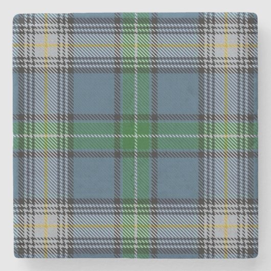 Old Scots Tavern Clan MacDowall McDowell Tartan Stenen Onderzetter (Voorkant)