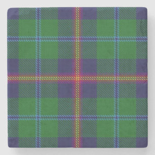 Old Scots Tavern Clan Young Tartan Stenen Onderzetter
