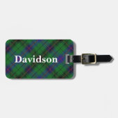 Old Scotsman Clan Davidson Tartan Bagagelabel (Voorkant horizontaal)