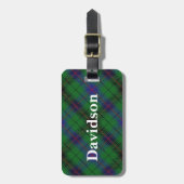 Old Scotsman Clan Davidson Tartan Bagagelabel (Voorkant verticaal)