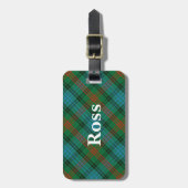 Old Scotsman Clan Ross Tartan Bagagelabel (Voorkant verticaal)