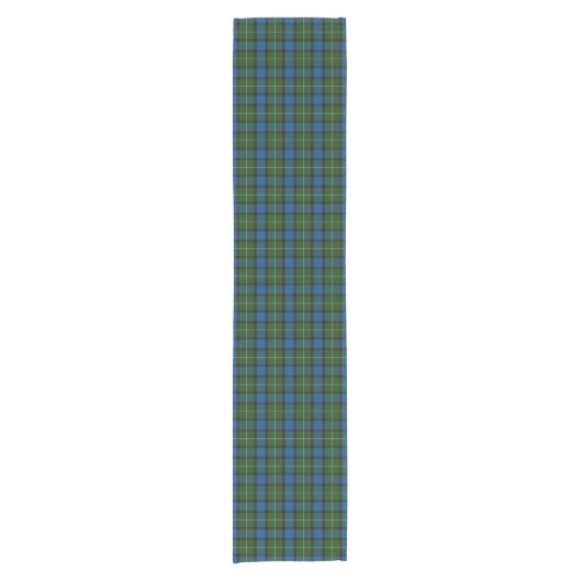 Old Scottish Clan Fergusson Ferguson Tartan Pset Korte Tafelloper (Voorkant)