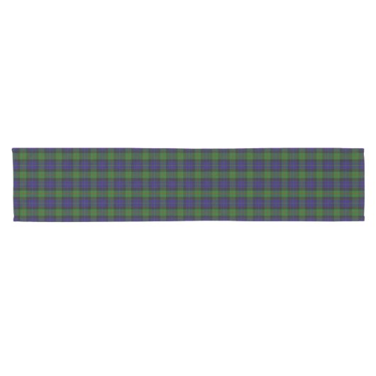 Old Scottish Clan Gunn Tartan Pset Korte Tafelloper (Horizontaal)