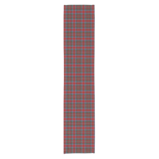 Old Scottish Clan MacBean MacBain Tartan Pset Korte Tafelloper (Voorkant)