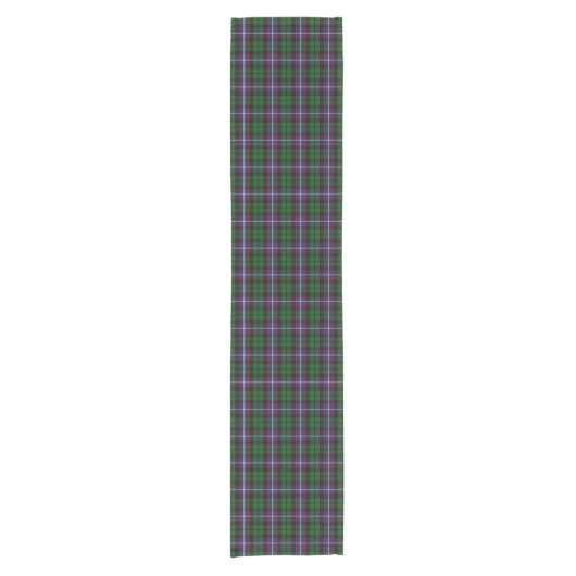 Old Scottish Clan Russell Tartan Pset Korte Tafelloper (Voorkant)