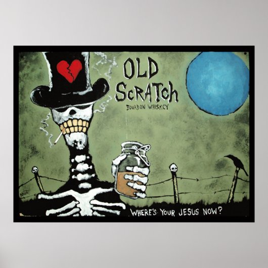 OLD SCRATCH, waar is je Jezus nu? Poster (Voorkant)