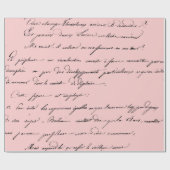 Old Script Paris Mauve Lila Blush Pink Royal Cadeaupapier (Vlak)