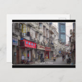 © Old Shanghai, China Briefkaart (Voorkant / Achterkant)