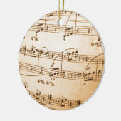 Old Sheet Music Keramisch Ornament (Links)