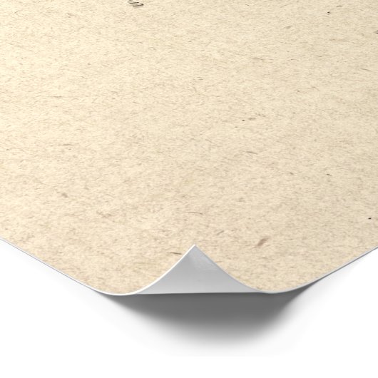 Old Sheet Music Map van Japan Poster (Hoek)