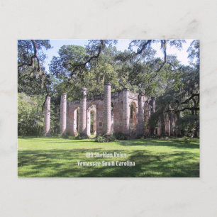 Old Sheldon Ruins Church Briefkaart