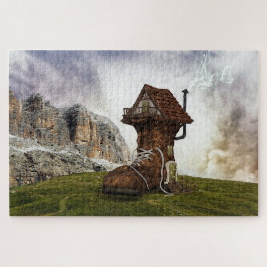 old shoe house puzzel (Horizontaal)