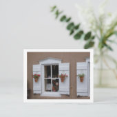 Old Shutter Windows Santa Fe New Mexico Briefkaart (Staand voorkant)