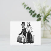 Old Skeleton Couple ongeveer begin jaren 1900, Mex Briefkaart (Staand voorkant)