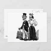Old Skeleton Couple ongeveer begin jaren 1900, Mex Briefkaart (Voorkant / Achterkant)