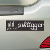 Old Skool Swagger Bumpersticker (Op auto)