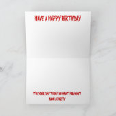 Old Skull Birthday Kaart (Binnen)