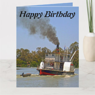 Old Smoky Paddle Steamer on River Murray Kaart