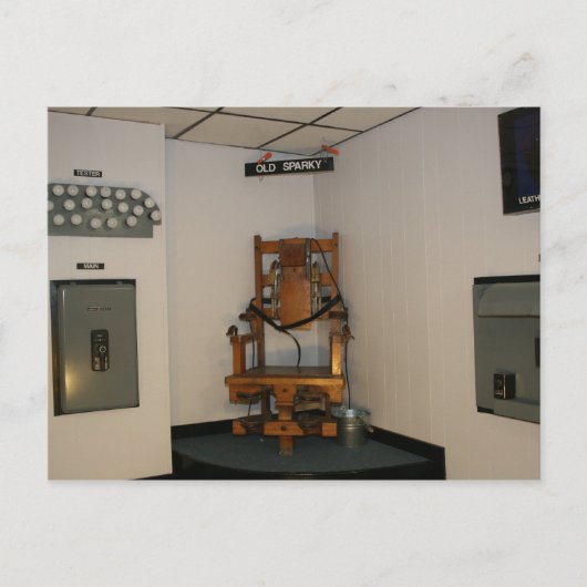 Old Sparky Briefkaart (Voorkant)