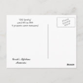 Old Sparky Briefkaart (Achterkant)