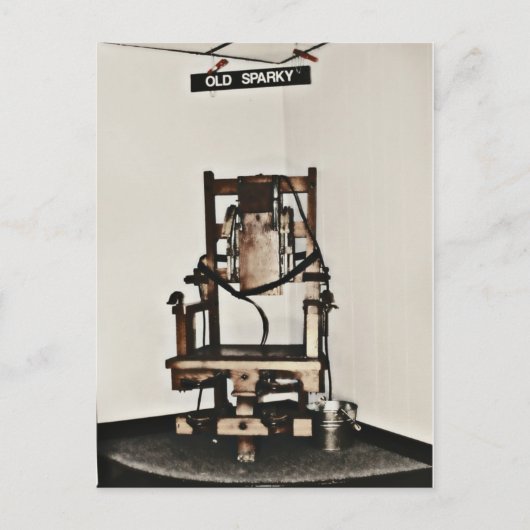 Old Sparky Briefkaart (Voorkant)