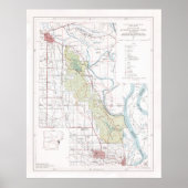 Old St Francis National Forest Map (1970) Poster (Voorkant)
