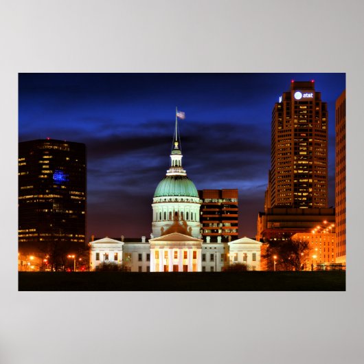 Old St. Louis Courthouse Closeup Poster (Voorkant)