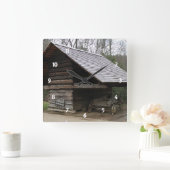 Old Stagecoach Clock Vierkante Klok (Huis)