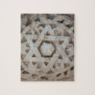 Old Star of David carving, Israël Legpuzzel