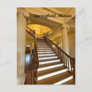 Old State Capitol in Springfield, Verenigde Staten Feestdagenkaart