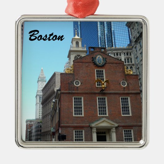 Old State House, Boston Metalen Ornament (Voorkant)