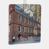 Old State House in Boston Massachusetts Keramisch Ornament (Rechts)