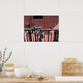 Old Steam Train Le Mastrou Brown Wagon Poster (Keuken)