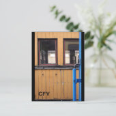 Old Steam Train Le Mastrou Yellow Wagon Carte post (Debout devant)