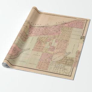 Old Stillwater MN Map (1874) Cadeaupapier