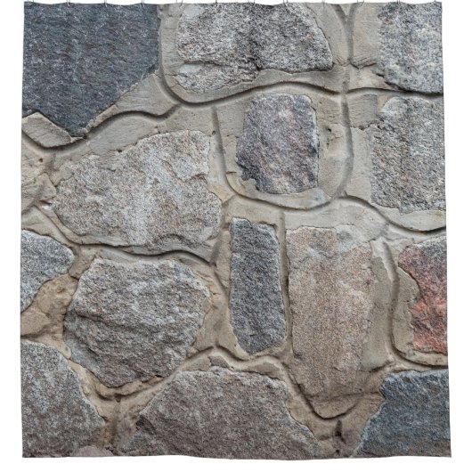 Old stone masonry textureabstract, architectuur, h douchegordijn (Voorkant)