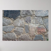 Old stone masonry textureabstract, architectuur, h poster (Voorkant)