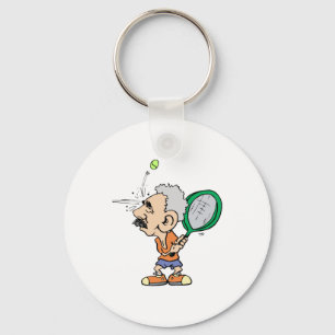 Old Tennis Player Sleutelhanger