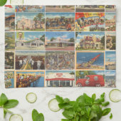 Old Texas Briefkaarten Kitchen Towels Theedoek (Gevouwen)