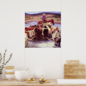 “Old Texas” door W Herbert Dunton Poster (Keuken)