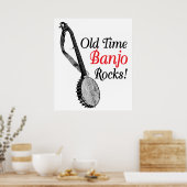 Old Time Banjo Poster (Keuken)